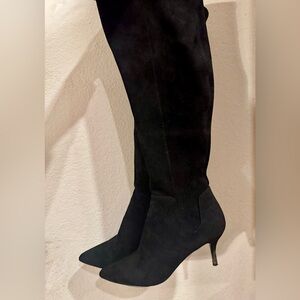 Charles Davis Black Tall Boots